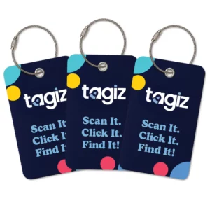 Tagiz - תג חכם למזוודה עם קוד QR של טאגיז לאיתור כבודה שאבדה